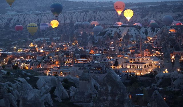 Dünyanın balonla en çok gezilen yeri Kapadokya