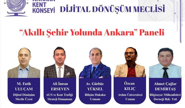 Ankara Kent Konseyi ‘Akıllı Şehir Yolunda Ankara’ paneli düzenliyor