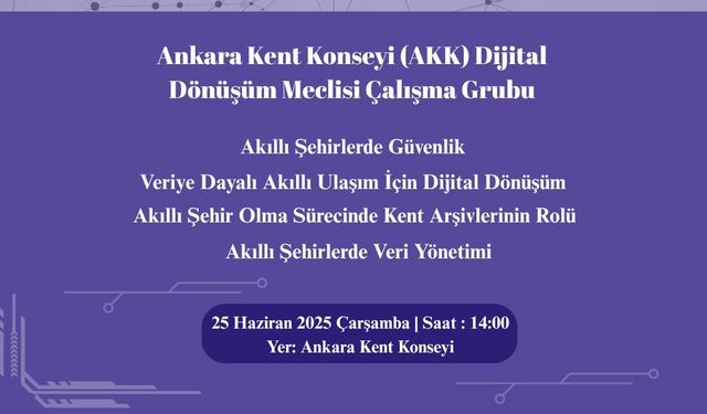 Dijital gelecek ‘Akıllı Şehir Yolunda Ankara’ panelinde konuşulacak