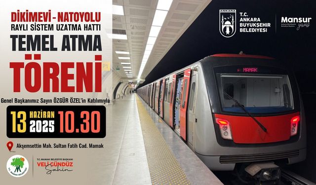 Dikimevi–Natoyolu Hafif Raylı Sistem Projesi için ilk kazma bugün vuruluyor