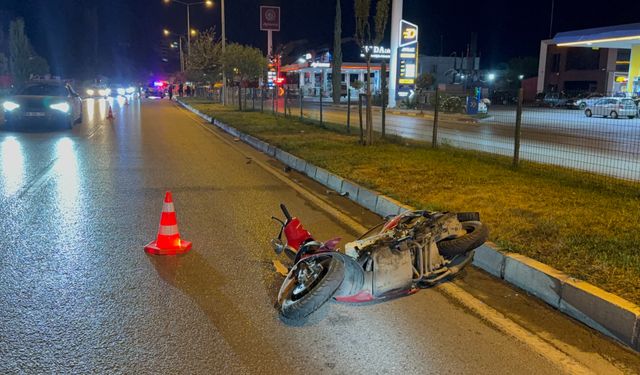 Tokat’ta motosikletli çiftin feci sonu kamerada