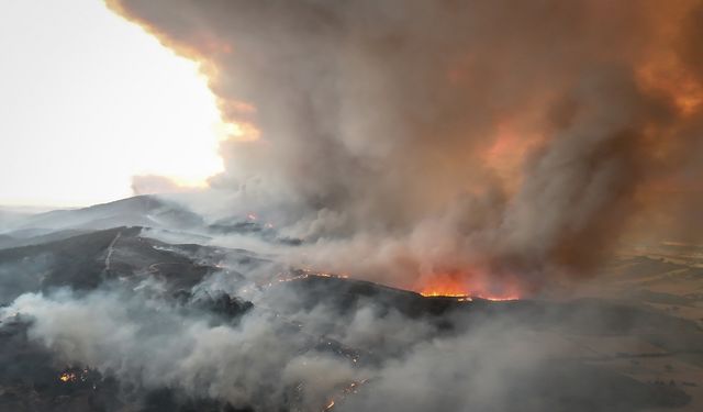 Çanakkale orman yangını: 5 köy boşaltıldı, 251 kişi tahliye edildi