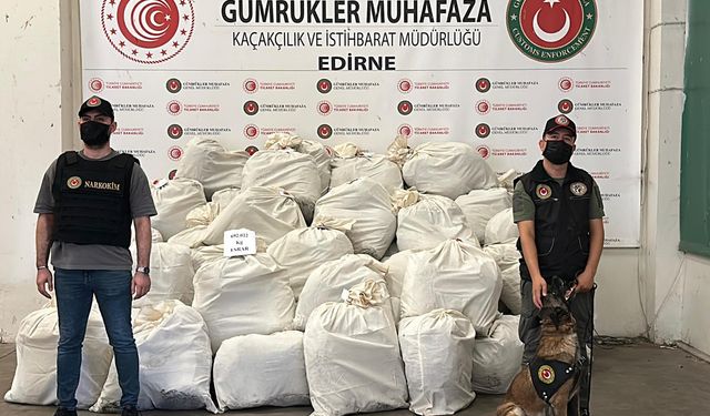 Kapıkule'de TIR'da 692 kilo esrar ele geçirildi; 10 tutuklama