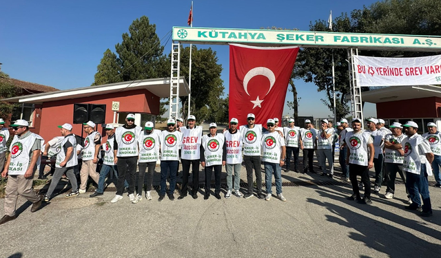 Kütahya Şeker işçileri grevde: Sosyal medyada dayanışma çağrısı