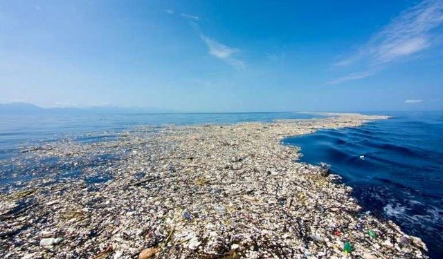Okyanustaki binlerce ton plastikten oluşan çöp yığını, sağlığı tehdit ediyor