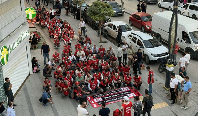 Van’da kayyımın işten çıkardığı işçiler, eylemin 27’nci gününde