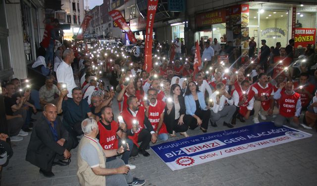 Van’da kayyımın işten çıkardığı 223 işçi, işe iade talebiyle eylemde