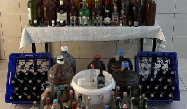 Aydın'da kaçak içki operasyonu: 3 gözaltı