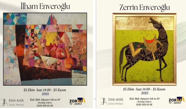 İlham ve Zerrin Enveroğlu’nun eserleri Emin Antik’te sanatseverlerle buluşacak