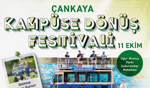 Çankaya Belediyesi’nden gençlere Kampüse Dönüş Festivali