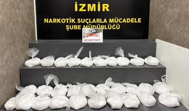 Çantasında 29 kilo metamfetamin ele geçirilen şüpheli tutuklandı
