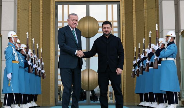 Erdoğan, Beştepe'de Zelenski ile görüştü