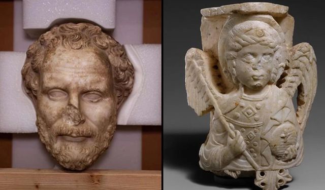 Boubon kökenli bronz imparator heykeli Türkiye'ye getirildi