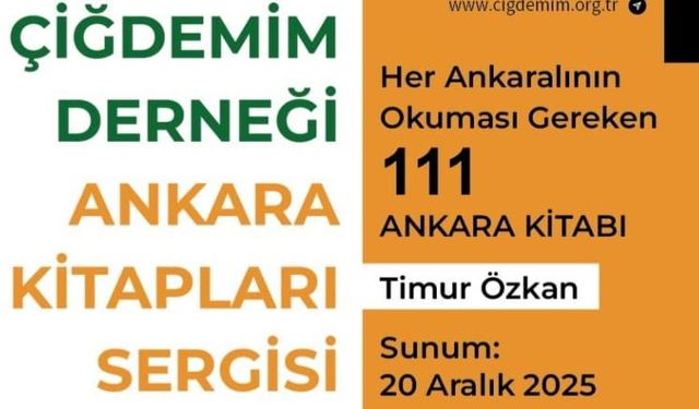 Çiğdemim Derneği’nden ‘Ankara Kitapları Sergisi’
