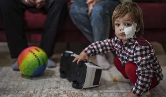Ankara'da pitbull saldırısında yaralanan iki kardeşten Efe de ailesine kavuştu