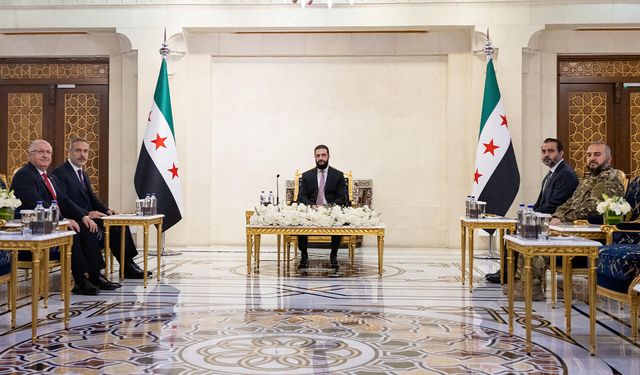 Hakan Fidan, Yaşar Güler ve İbrahim Kalın Şam'da Şara ile görüştü