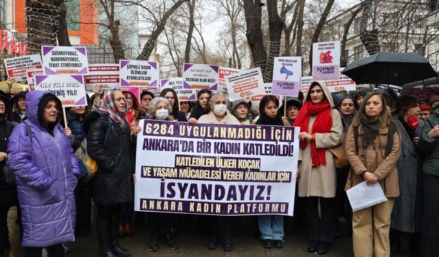 Ankara’da kadınlar, katledilen Ülker Koçak için sokağa çıktı