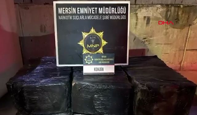 Mersin Limanı’nda 298 kilogram kokain ele geçirildi