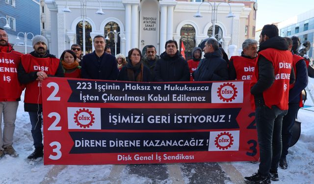 Kayyımın işten çıkardığı işçiler, 157'nci gününde eylemlerini sürdürdü