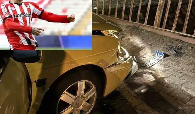 Sivasspor'un yıldızı trafik kazası yaptı!
