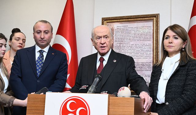 Devlet Bahçeli'den İzzet Ulvi Yönter'in istifasına ilişkin ilk açıklama
