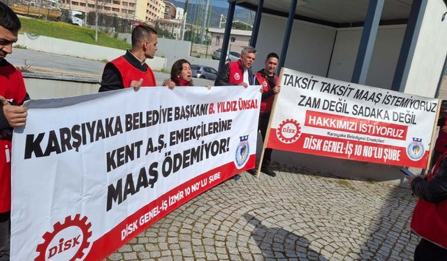 İzmir'de işçilerden 'bayramlaşma' protestosu