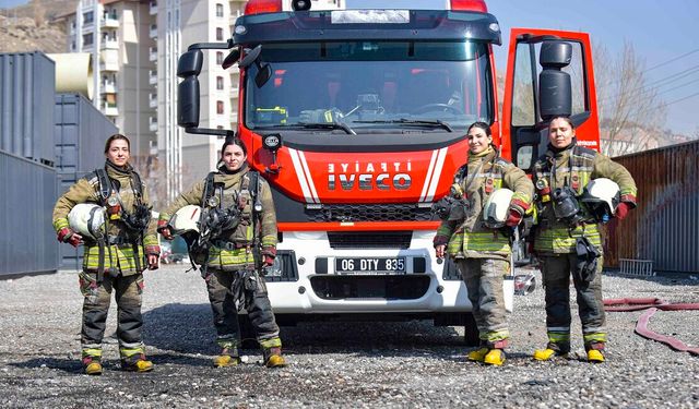 Ankara itfaiyesinde kadın sayısı hızla artıyor