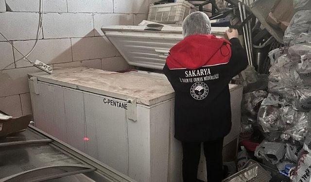 Sakarya'da 200 kilo tarihi geçmiş tavuk eti ele geçirildi