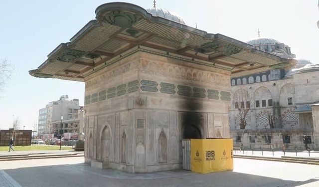 İstanbul'daki tarihi çeşmeyi yakan şahsın ifadesi ortaya çıktı
