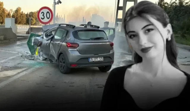 İzmir'de bariyerlere çarpan genç doktor araçta yanarak hayatını kaybetti!