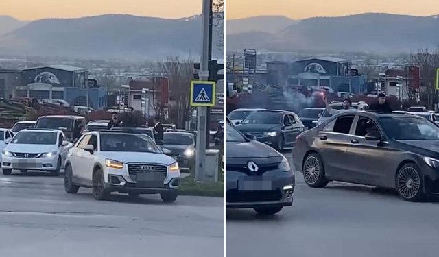 Trafiği tehlikeye atan düğün konvoyuna 660 bin lira ceza! 6 araca trafikten men