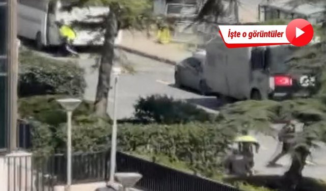 İsrail'in Konsolosluğu önünde silah sesleri!