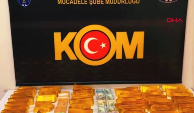 Araçta yapılan aramada 590 milyon değerinde kaçak altın ve döviz ele geçirildi