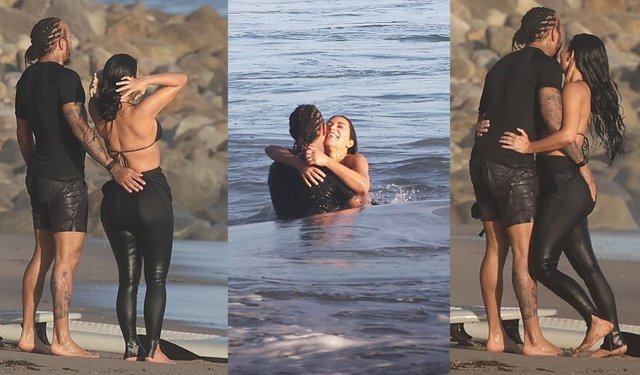 Kim Kardashian ve Lewis Hamilton'dan Malibu kaçamağı