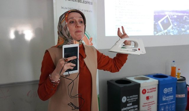 Keçiören’de öğrencilere çevre ve sıfır atık eğitimi verildi