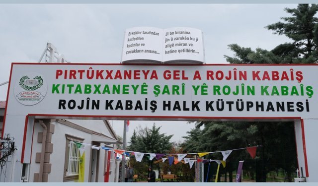 Diyarbakır’da Rojin Kabaiş Halk Kütüphanesi açıldı
