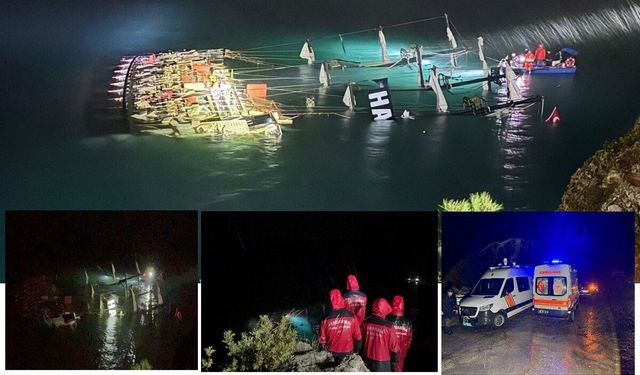 Tur teknesi battı: 6 kişi kurtarıldı, 1 kişi öldü