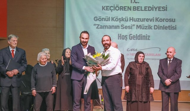 Keçiören’de huzurevi sakinlerinden 'Zamanın Sesi' dinletisi