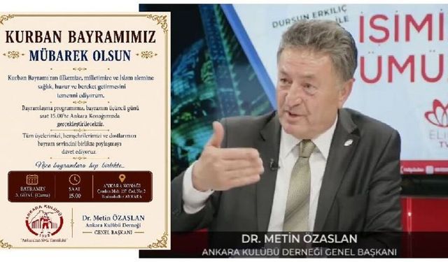 Ankara Kulübü Derneği’nden geleneksel bayramlaşma programına davet