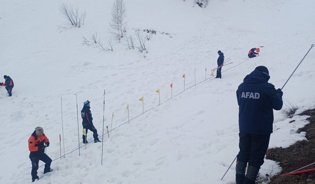 Çığ altında kalan çoban için arama çalışması yeniden başlatıldı