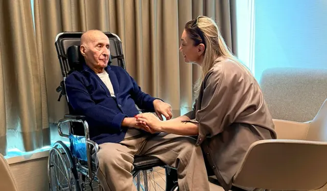 Dilek İmamoğlu, CHP eski Genel Başkanı Hikmet Çetin'i tedavi gördüğü hastanede ziyaret etti