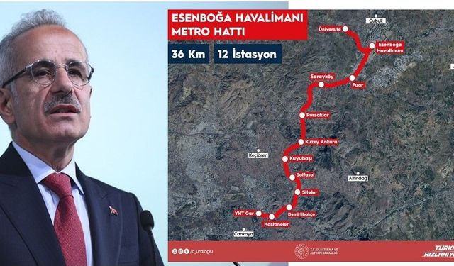 Esenboğa Havalimanı metrosunun ihalesi 30 Haziran’da