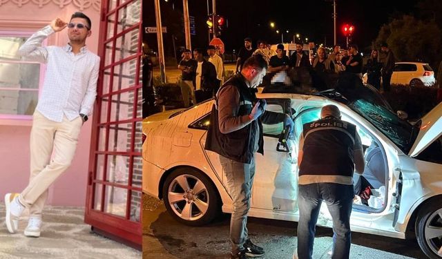 Kazada otomobilin üzerine savrulan motosiklet sürücüsü öldü