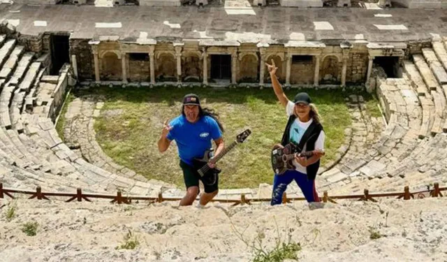 Metallica üyeleri Denizli'de antik kent ziyaret etti