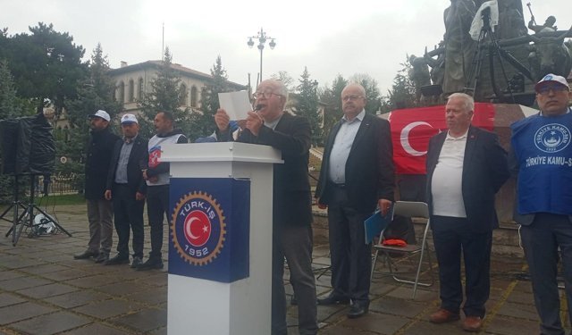 Eğitim Sen Kastamonu Şube Başkanı Mirati Madak 1 Mayıs’ta konuştu: Bizsiz mümkün değil