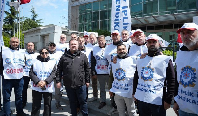 Rafi Ay grev alanında konuştu: Bu mücadele sonuna kadar sürecek