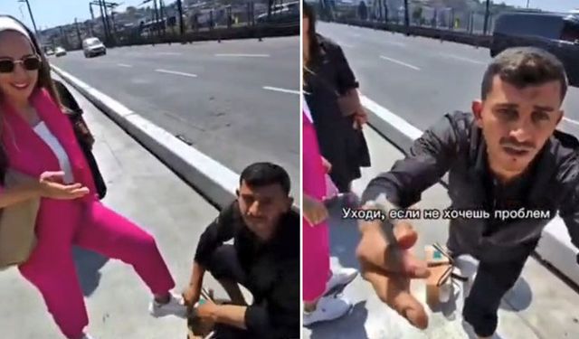 Galata Köprüsü'nde Rus turiste küfredip, tartışan 2 şüpheli yakalandı