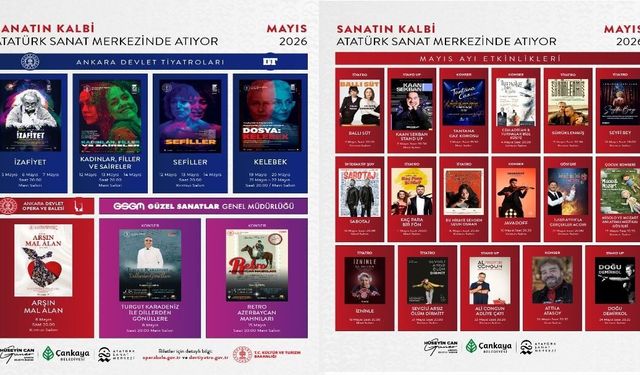 Çankaya’da mayıs ayı sanatla dolu: Tiyatrodan konsere zengin program