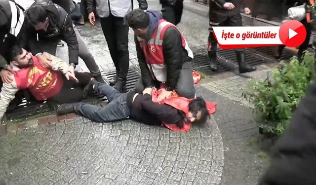 Taksim'e yürümek isteyen HKP'lilere polis müdahalesi