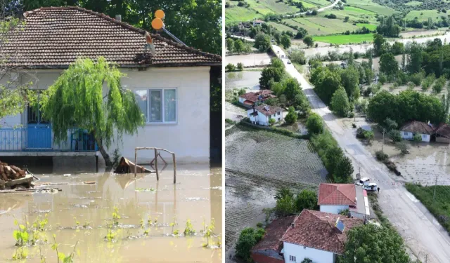 Tokat'ta Kelkit Çayı taştı, 70 köy evi tahliye edildi